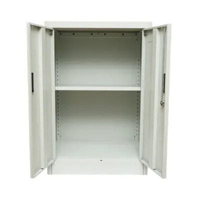 Dulap metalic fiset 600x400x900mm cu 2 usi securizate, 1 polita, gri Breckner Germany - imagine 3