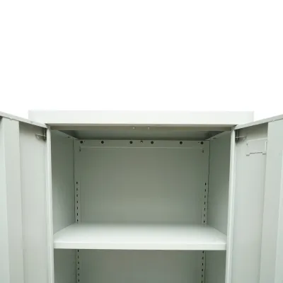 Dulap metalic fiset 600x400x900mm cu 2 usi securizate, 1 polita, gri Breckner Germany - imagine 7