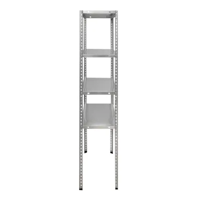 Raft metalic cu 4 polite, 147x75x30cm, 45kg/polita, montaj cu suruburi, galvanizat - imagine 3