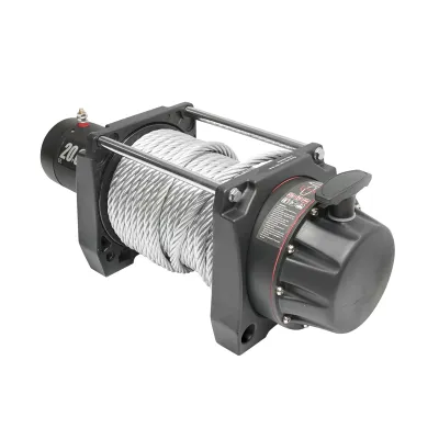 Troliu electric complet cu telecomanda, cablu otel, tensiune alimentare 12V, sarcina maxima 9T (20000lbs) - imagine 4