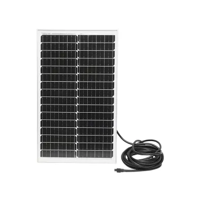 Sistem iluminat cu panou solar 50W, baterie LiFePO4 12.8V/12Ah si 3 becuri LED 3W/12V, 4 iesiri USB 5V Breckner Germany - imagine 8