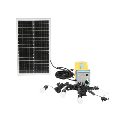 Sistem iluminat cu panou solar 50W, baterie LiFePO4 12.8V/12Ah si 3 becuri LED 3W/12V, 4 iesiri USB 5V Breckner Germany