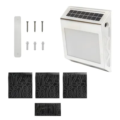 Lampa LED 8x0.2W cu afisare numar, panou solar 4V/0.6W si baterie 3,2V/500mAh Breckner Germany - imagine 2