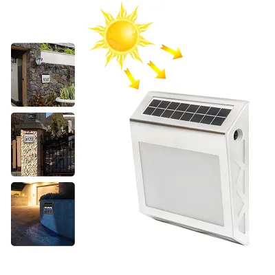 Lampa LED 8x0.2W cu afisare numar, panou solar 4V/0.6W si baterie 3,2V/500mAh Breckner Germany
