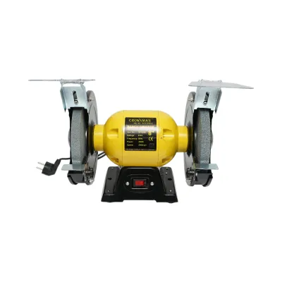 Polizor de banc 400W, 220V disc abraziv 200x20x16mm, viteza rotatie 2950rpm Crownman - imagine 3