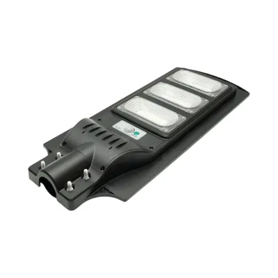 Lampa solara LED iluminat stradal 200W cu panou solar 18W, baterie LiFePO4 15000mAh, senzor miscare, telecomanda, prindere stalp IP65 Breckner Germany - imagine 6