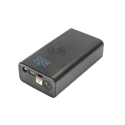 Compresor aer portabil negru 36W baterie 4000mA reincarcabila cu accesorii - imagine 5