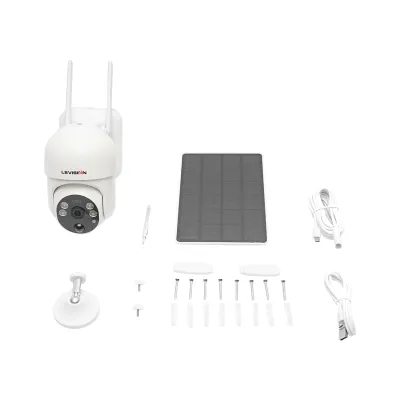 Camera supraveghere cu slot cartela sim 4G rotativa cu panou solar 3.5W, PTZ, 4G 1080P HD  - imagine 3