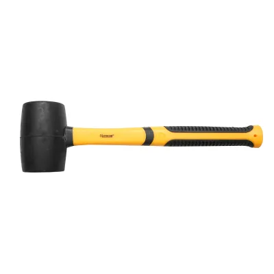 Ciocan de cauciuc 380g cu maner din fibra de sticla profesional Hoteche