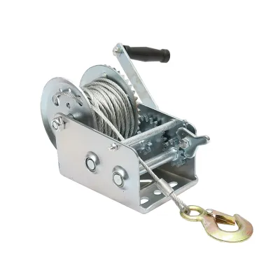 Troliu manual 900Kg cu cablu de otel fi 4.8mmx10m - imagine 3