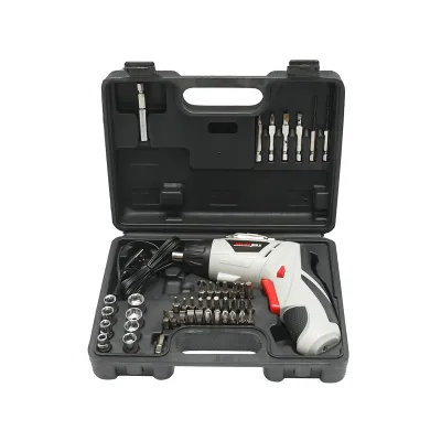 Masina de gaurit si insurubat electrica cu acumulator 4.2V 1300 mAh cu 45 accesorii Joustmax - imagine 3