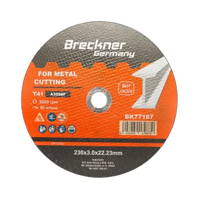 Disc taiere metal T41 230x3.0x22.23mm pentru flex Breckner Germany
