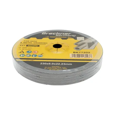 Disc polizare inox si metal T27 230x6.0x22.23mm pentru flex Breckner Germany - imagine 3
