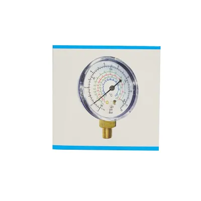 Manometru presiune joasa (albastru) pentru aer conditionat, freon70mm 1/8 Breckner Germany - imagine 3