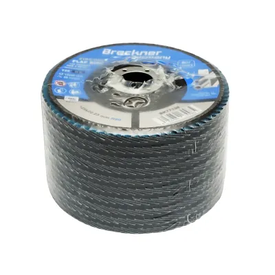 Disc lamelar abraziv cu zirconiu pentru taiat si polizat metal, inox P80, 125mm Breckner Germany - imagine 3