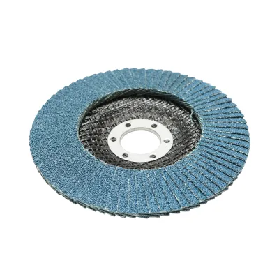 Disc lamelar abraziv cu zirconiu pentru polizat metal inox P60, 125mm Breckner Germany - imagine 2