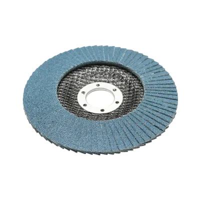 Disc lamelar abraziv cu zirconiu 125mm, P100 pentru taiat si polizat metal, inox Breckner Germany - imagine 2