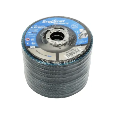 Disc lamelar abraziv cu zirconiu pentru metal si inox P60, 115mm Breckner Germany - imagine 3