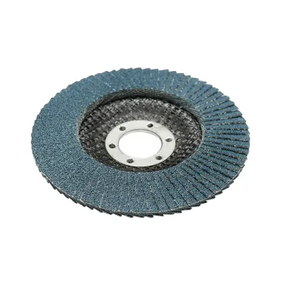 Disc lamelar abraziv cu zirconiu pentru taiat si polizat metal, inox P80, 115mm Breckner Germany - imagine 2