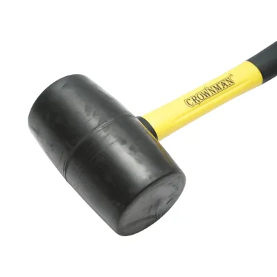 Ciocan de cauciuc 900gr cu maner din fibra de sticla Crownman - imagine 3