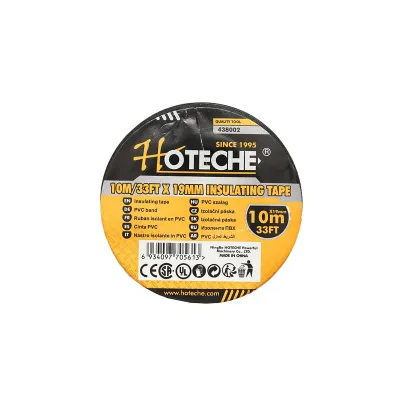 Banda izolatoare din PVC neagra 19mmx10m Hoteche - imagine 3