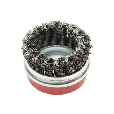 Perie sarma cu toroane tip cupa cu fir rasucit 65mm, M14 Breckner Germany - imagine 4