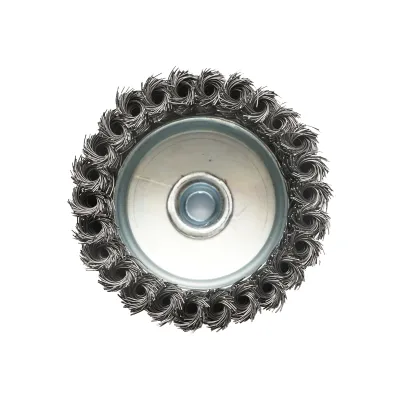 Perie sarma cu toroane tip cupa cu fir rasucit 100mm, M14 Breckner Germany - imagine 4