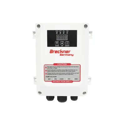 Pompa apa submersibila 600W, 48V debit 3.5m3/h, D75mm cu controller pentru panou solar fotovoltaic Breckner Germany - imagine 7
