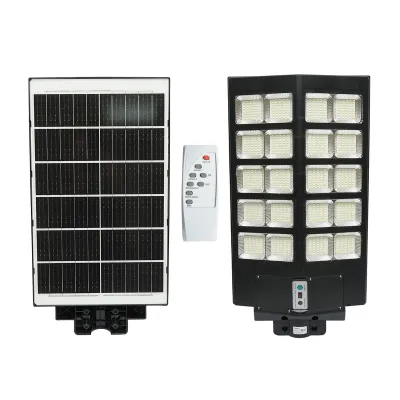 Lampa solara LED 400W iluminat stradal 6500K cu panou solar, telecomanda, senzor miscare Breckner Germany	