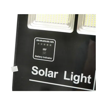 Lampa solara LED 300W cu panou solar 25W, baterie LiFePO4 3.2V/40Ah, 6000-8000K, telecomanda IP65 Breckner Germany - imagine 5