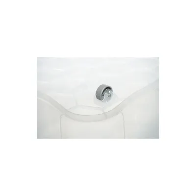 Cutie depozitare 80L cu capac si roti din plastic transparenta 478x750x370mm - imagine 6