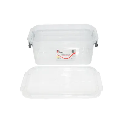 Cutie depozitare 10L cu capac din plastic, transparenta 360x240x150mm - imagine 5