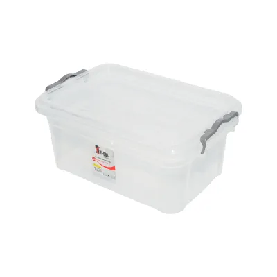 Cutie depozitare 7.5L cu capac din plastic, transparenta 220x340x140mm - imagine 2