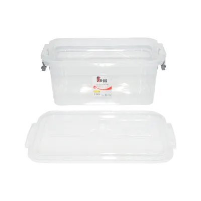 Cutie depozitare 7.5L cu capac din plastic, transparenta 220x340x140mm - imagine 4