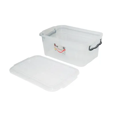 Cutie depozitare 15L cu capac din plastic, transparenta 280x430x175mm - imagine 4