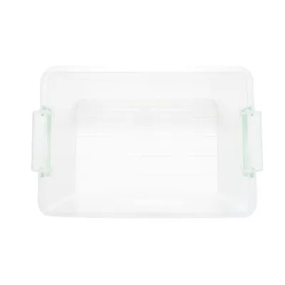 Cutie depozitare 5L cu capac din plastic, transparenta 305x210x135mm - imagine 5