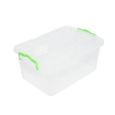 Cutie depozitare 5L cu capac din plastic, transparenta 305x210x135mm - imagine 3