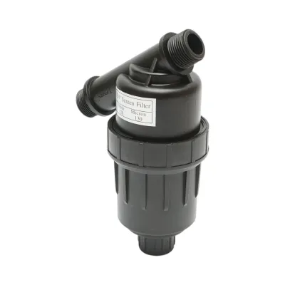 Filtru Y plastic 3/4 inch cu sita 120 mesh, 130 microni pentru tub, furtun de irigare