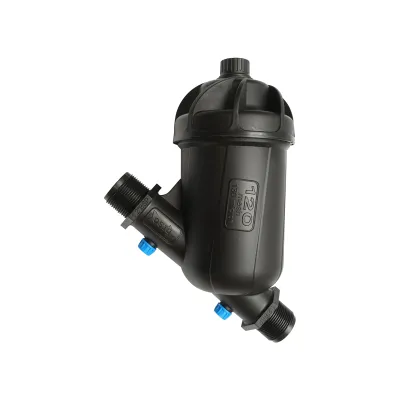 Filtru Y plastic 1-1/2 inch cu sita 120 mesh, 130 microni pentru tub, furtun de irigare