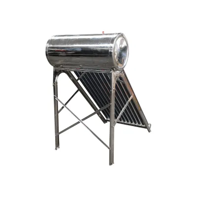Panou solar nepresurizat inox cu 12 tuburi pentru apa calda, boiler 120L Breckner Germany - imagine 4