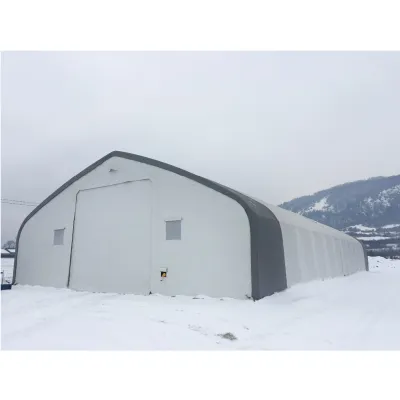 Hala industriala din PVC, lungime 61m, latime 21.35m, inaltime 8.54m cu structura de rezistenta metalica