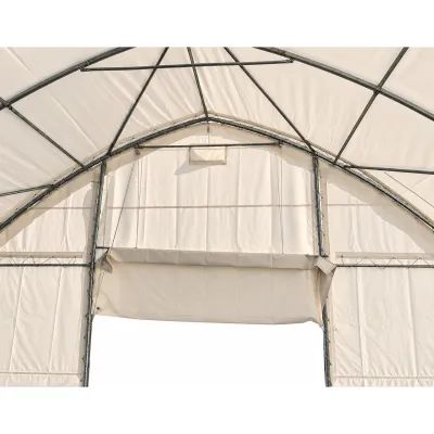 Hala depozitare industriala din PVC alb 750g/m2, latime 9.15m, lungime 26m, inaltime 4.5m cu structura de rezistenta metalica - imagine 4
