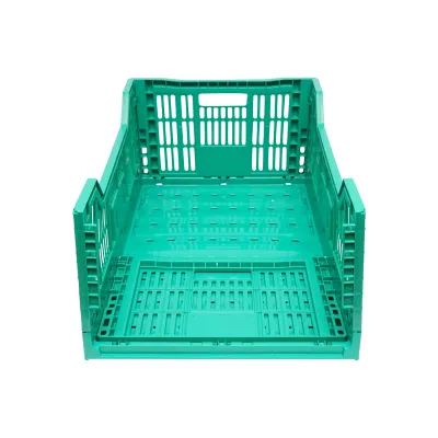 Lada, cutie plastic pliabila 595x395x250mm, verde pentru depozitare - imagine 5