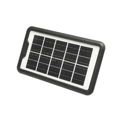 Kit iluminat portabil LED cu 4 becuri/proiector, panou solar radio FM si baterie 10000 mAhH pentru pescuit camping GD-8076 - imagine 6