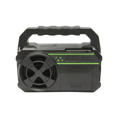 Kit iluminat portabil LED cu 3 becuri/proiector, panou solar radio FM si baterie 4500 mAhH pentru pescuit camping GD-8081FM - imagine 2