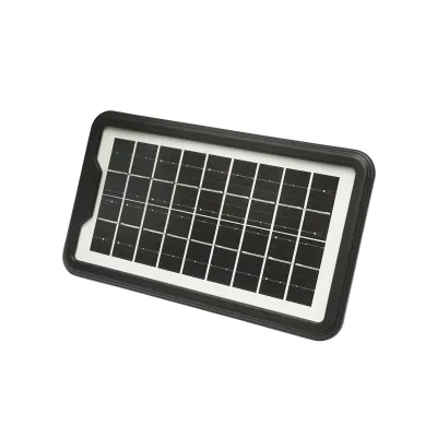 Kit iluminat portabil LED cu 3 becuri/proiector, panou solar radio FM, MP3 si baterie 4500 mAhH pentru pescuit camping GD-8028COB - imagine 8