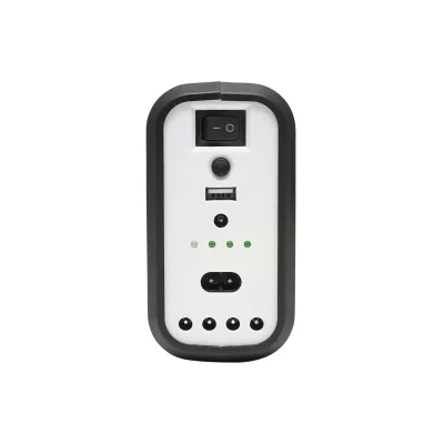 Kit iluminat portabil LED cu 3 becuri/proiector, panou solar si baterie 6V, 4.5Ah pentru pescuit camping GD-8017 - imagine 6