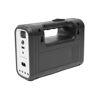 Kit iluminat portabil LED cu 3 becuri/proiector, panou solar si baterie 6V, 4.5Ah pentru pescuit camping GD-8017 - imagine 5