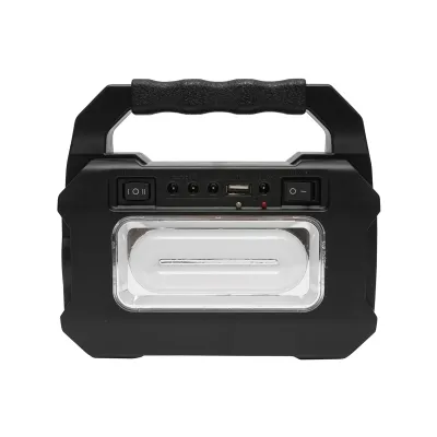 Kit iluminat portabil LED cu 3 becuri/proiector, panou solar si baterie 3.7V, 4500Ah pentru pescuit camping GD-8080 - imagine 3