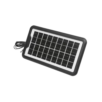 Kit iluminat portabil LED cu 3 becuri/proiector, panou solar si baterie 6V, 4.5Ah pentru pescuit camping GD-17 - imagine 7